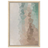 Serene Shores: A Tranquil Escape | Abstract Wall art print - 40x60 cm / 16x24″ - Framed Canvas - Wood frame