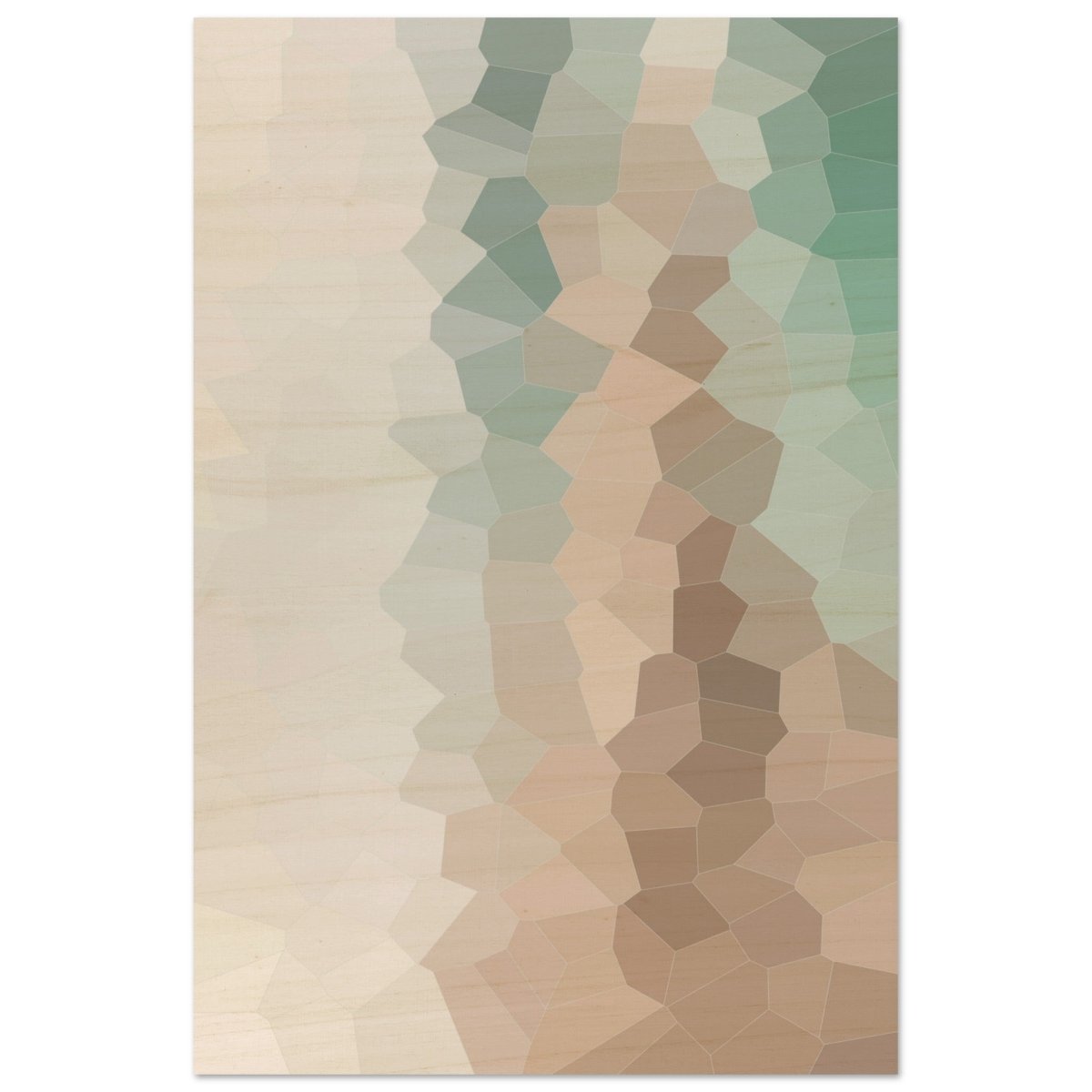 Serene Shores: A Tranquil Escape | Abstract Wall art print - 60x90 cm / 24x36″ - Wood Prints - 