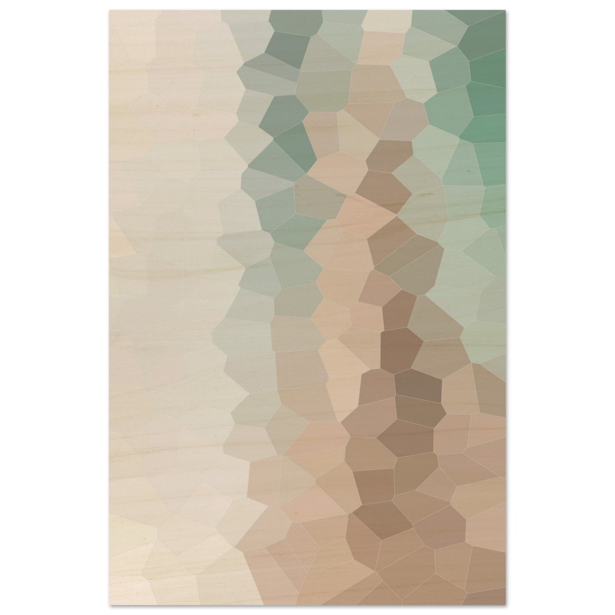 Serene Shores: A Tranquil Escape | Abstract Wall art print - 30x45 cm / 12x18″ - Wood Prints - 