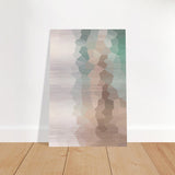 Serene Shores: A Tranquil Escape | Abstract Wall art print - 40x60 cm / 16x24″ - Brushed Aluminum Print - 