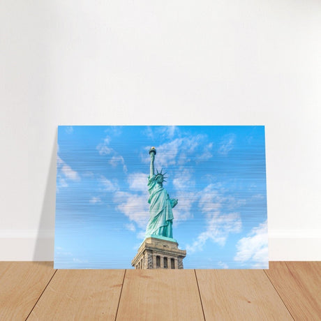 Statue of Liberty | New York City | City Wall art print - Brushed Aluminum Print - 30x45 cm / 12x18″ - 