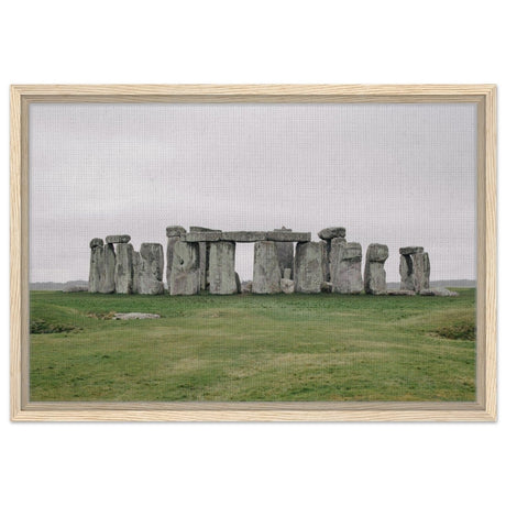 Stonehenge: A Timeless Wonder | Salisbury Plain | Wiltshire, England - Framed Canvas - 40x60 cm / 16x24″ - Wood frame