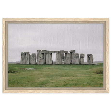 Stonehenge: A Timeless Wonder | Salisbury Plain | Wiltshire, England - Framed Canvas - 30x45 cm / 12x18″ - Wood frame