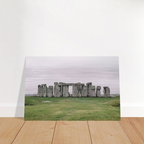 Stonehenge: A Timeless Wonder | Salisbury Plain | Wiltshire, England - Brushed Aluminum Print - 30x45 cm / 12x18″ - 