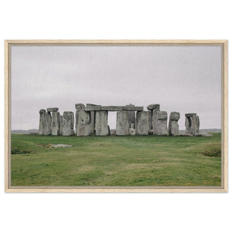 Stonehenge: A Timeless Wonder | Salisbury Plain | Wiltshire, England - Framed Canvas - 60x90 cm / 24x36″ - Wood frame