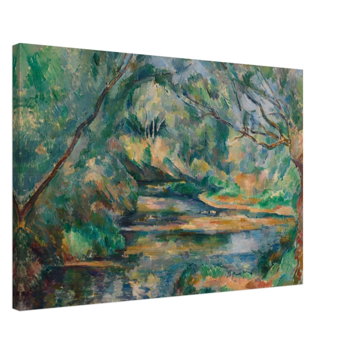 The Brook (ca. 1895–900) by Paul Cézanne | Vintage wall art print - Canvas - 50x75 cm / 20x30″ - 