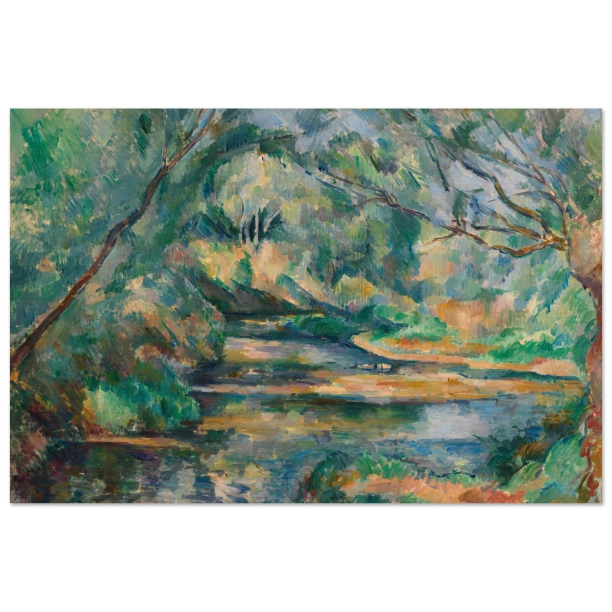 The Brook (ca. 1895–900) by Paul Cézanne | Vintage wall art print - Aluminum Print - 40x60 cm / 16x24″ - 