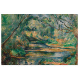 The Brook (ca. 1895–900) by Paul Cézanne | Vintage wall art print - Wood Prints - 40x60 cm / 16x24″ - 