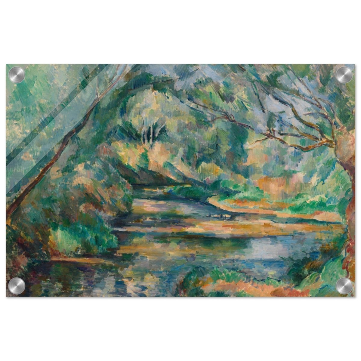 The Brook (ca. 1895–900) by Paul Cézanne | Vintage wall art print - Acrylic Print - 30x45 cm / 12x18″ - 