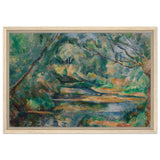 The Brook (ca. 1895–900) by Paul Cézanne | Vintage wall art print - Framed Canvas - 40x60 cm / 16x24″ - Wood frame