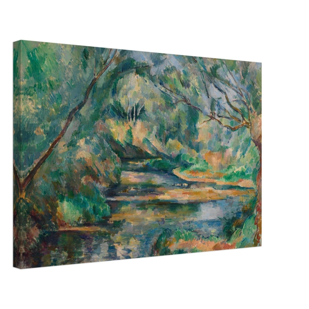 The Brook (ca. 1895–900) by Paul Cézanne | Vintage wall art print - Canvas - 40x60 cm / 16x24″ - 