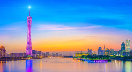 The Canton Tower - A Modern Marvel of Guangdong | China | 2 Design Options - 30x45 cm / 12x18″ - Design Option 2 - Acrylic Print