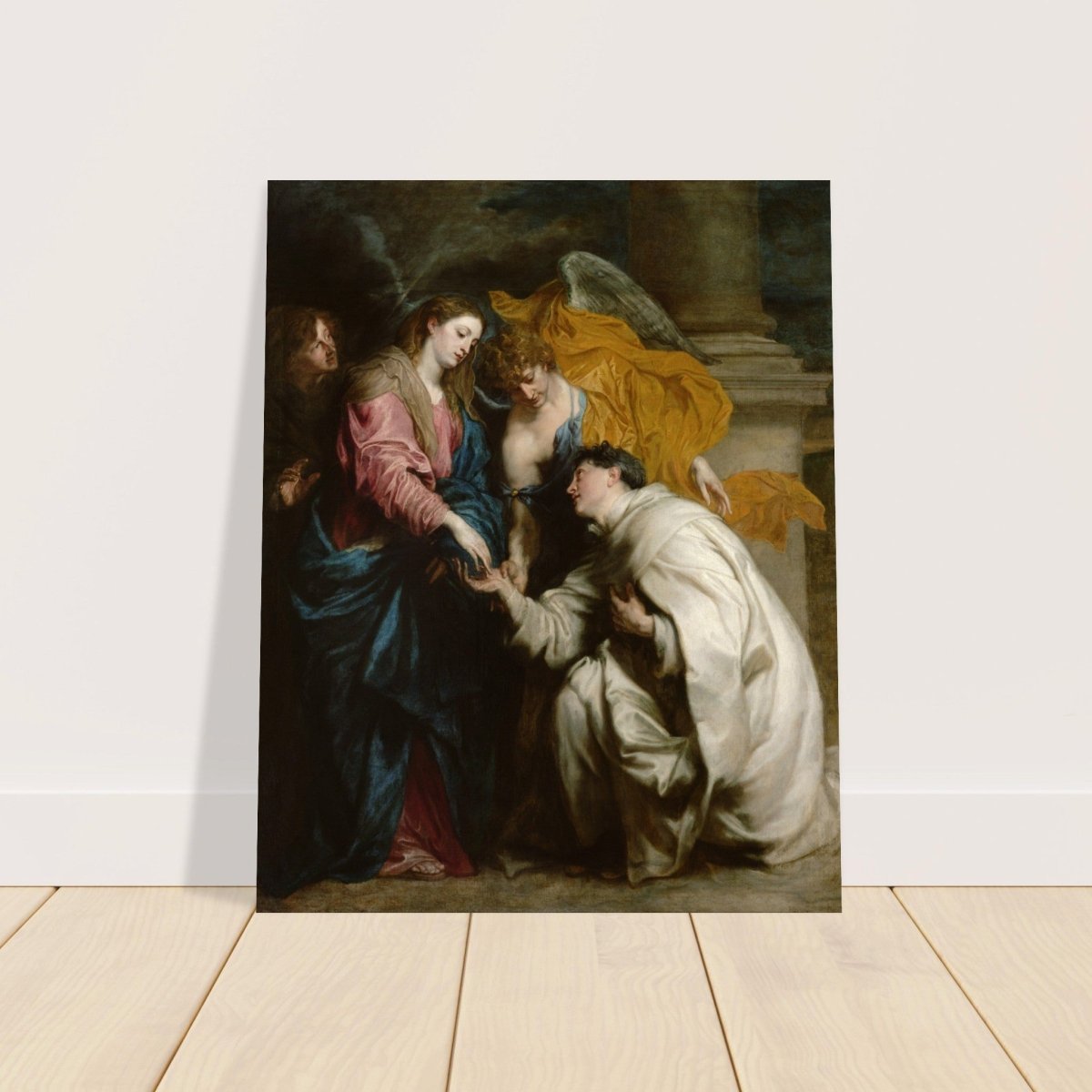 The Vision of the Blessed Hermann Joseph by Anthony van Dyck | Vintage Art wall art print - Aluminum Print - 40x50 cm / 16x20″ - 