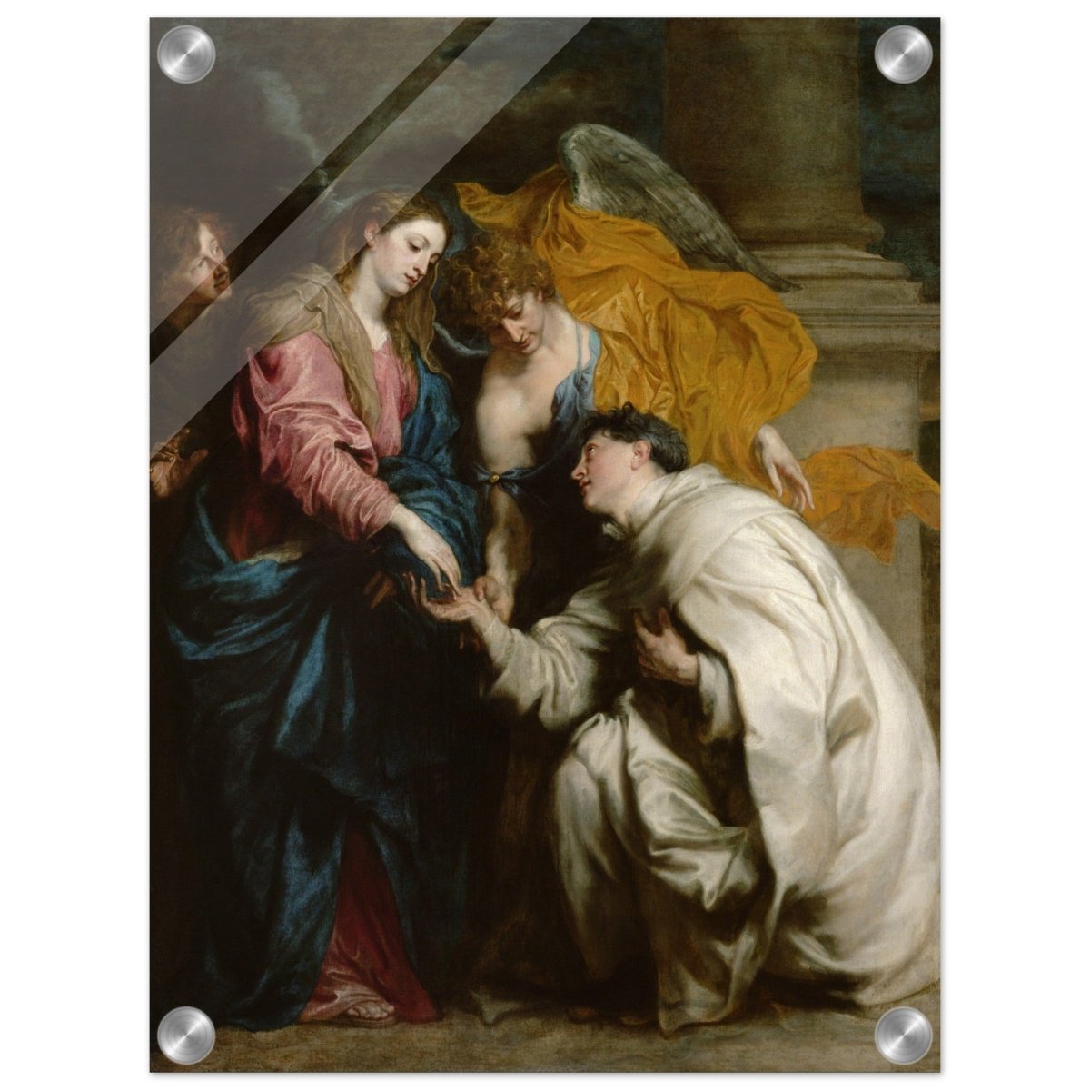 The Vision of the Blessed Hermann Joseph by Anthony van Dyck | Vintage Art wall art print - Acrylic Print - 30x40 cm / 12x16″ - 