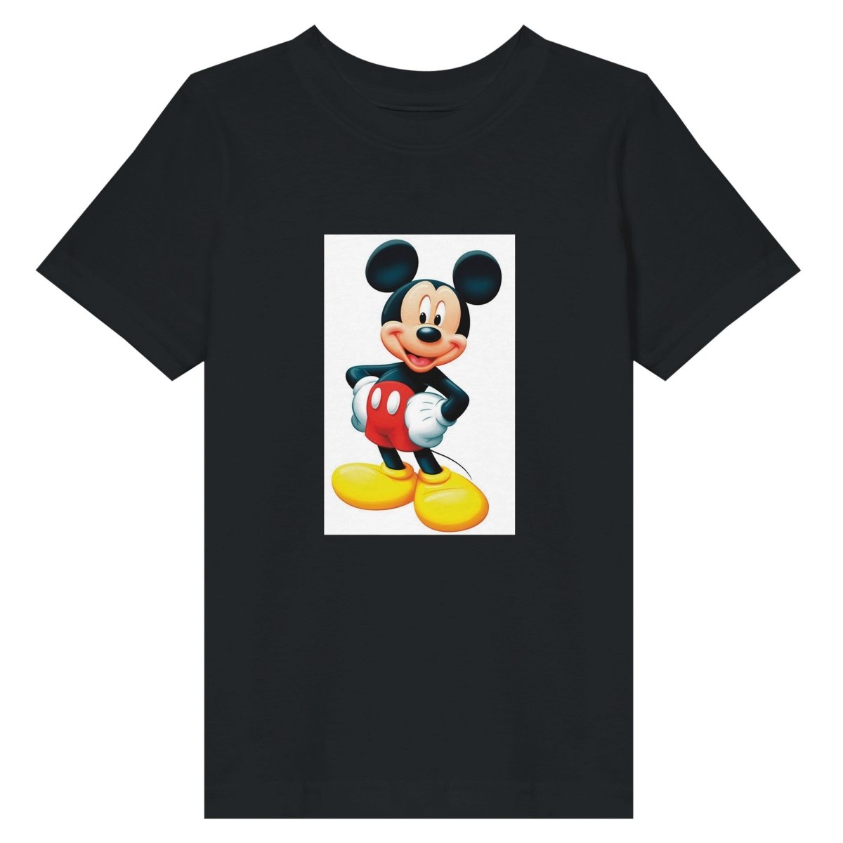 Toddler Fine Jersey T-Shirt | Rabbit Skins – Mickey Mouse Edition - 2T - Toddler Fine Jersey T-Shirt | Rabbit Skins 3321 - Black