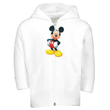 Toddler Fine Jersey T-Shirt | Rabbit Skins – Mickey Mouse Edition - 12M - Kids Zip Fleece Hoodie | Rabbit Skins 3446 - White