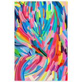 Vivid Energy: The Spectrum of Expression | Abstract Expressionism wall art print - 50x75 cm / 20x30″ - Wood Prints - 