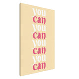 "You Can" | Motivational Art wall art print - Canvas - 60x90 cm / 24x36″ - 