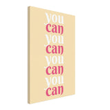 "You Can" | Motivational Art wall art print - Canvas - 40x60 cm / 16x24″ - 